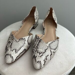 Franco Sarto Snakeskin Pattern Flats